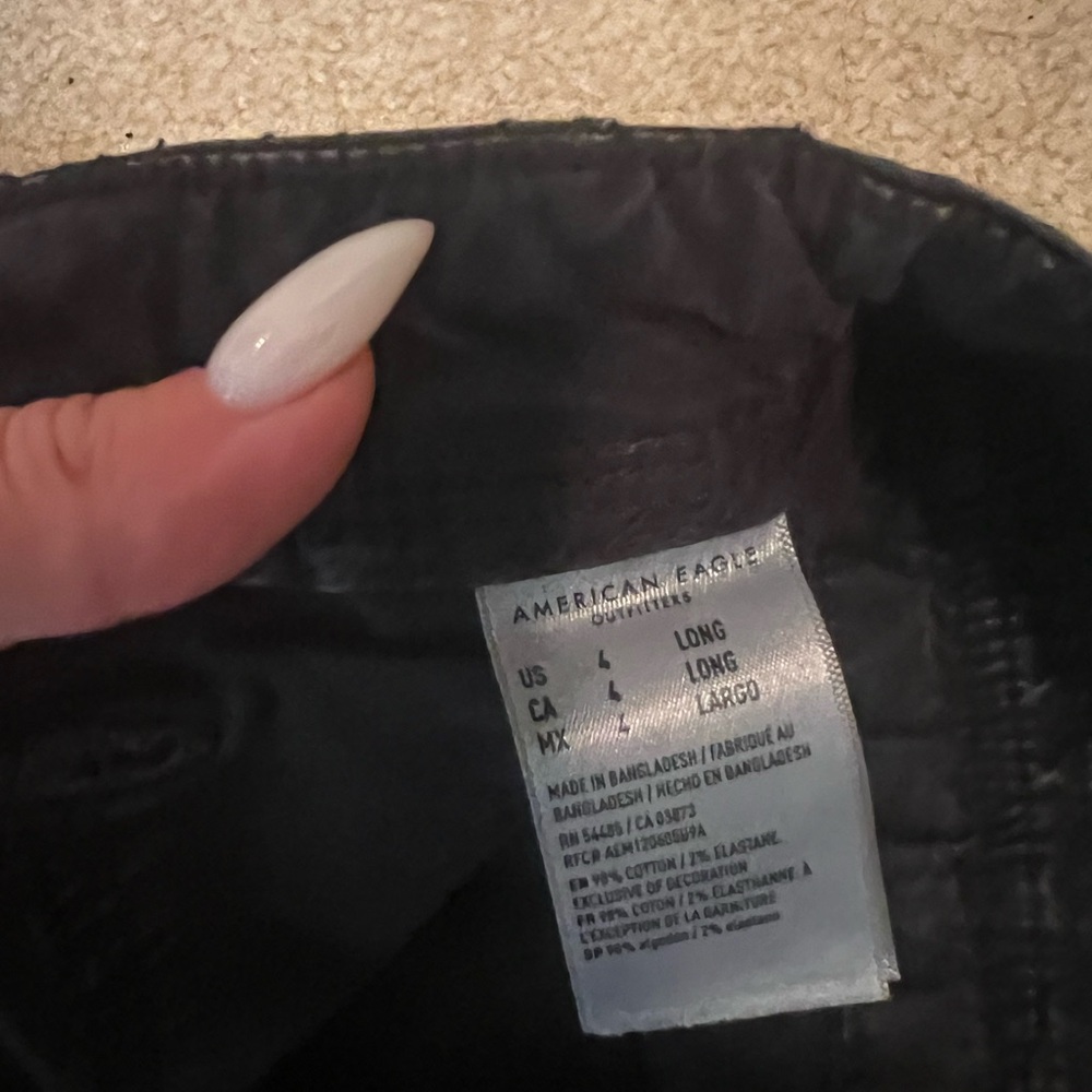 American Eagle Outfitters Dark Cargo Pants - Picture 2 of 2
